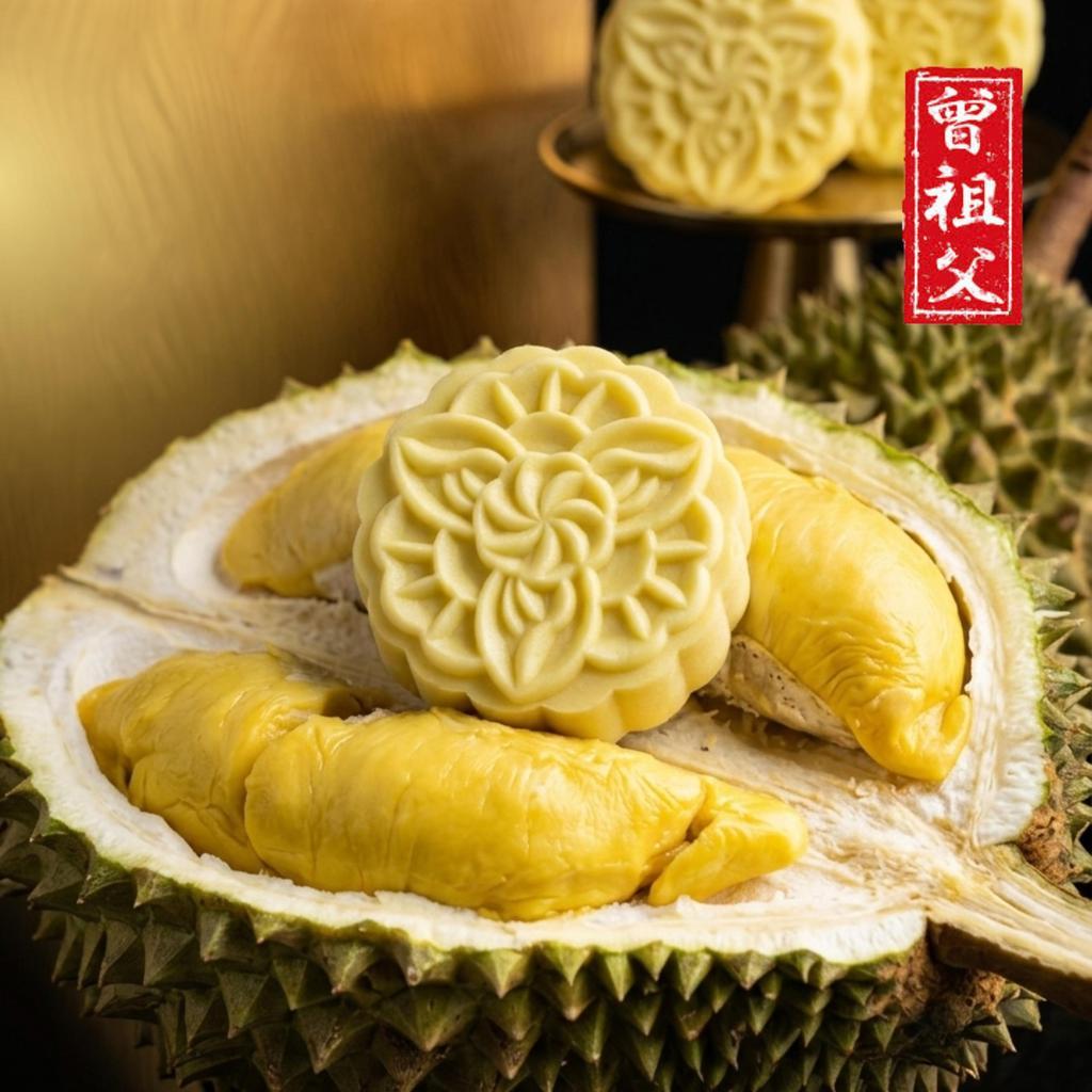 [ZenZuFu] Premium Mao Shan Wang Durian Snowskin Jumbo Mooncake | 100% MSW Durian Puree | Gift Set (4 x 150g)